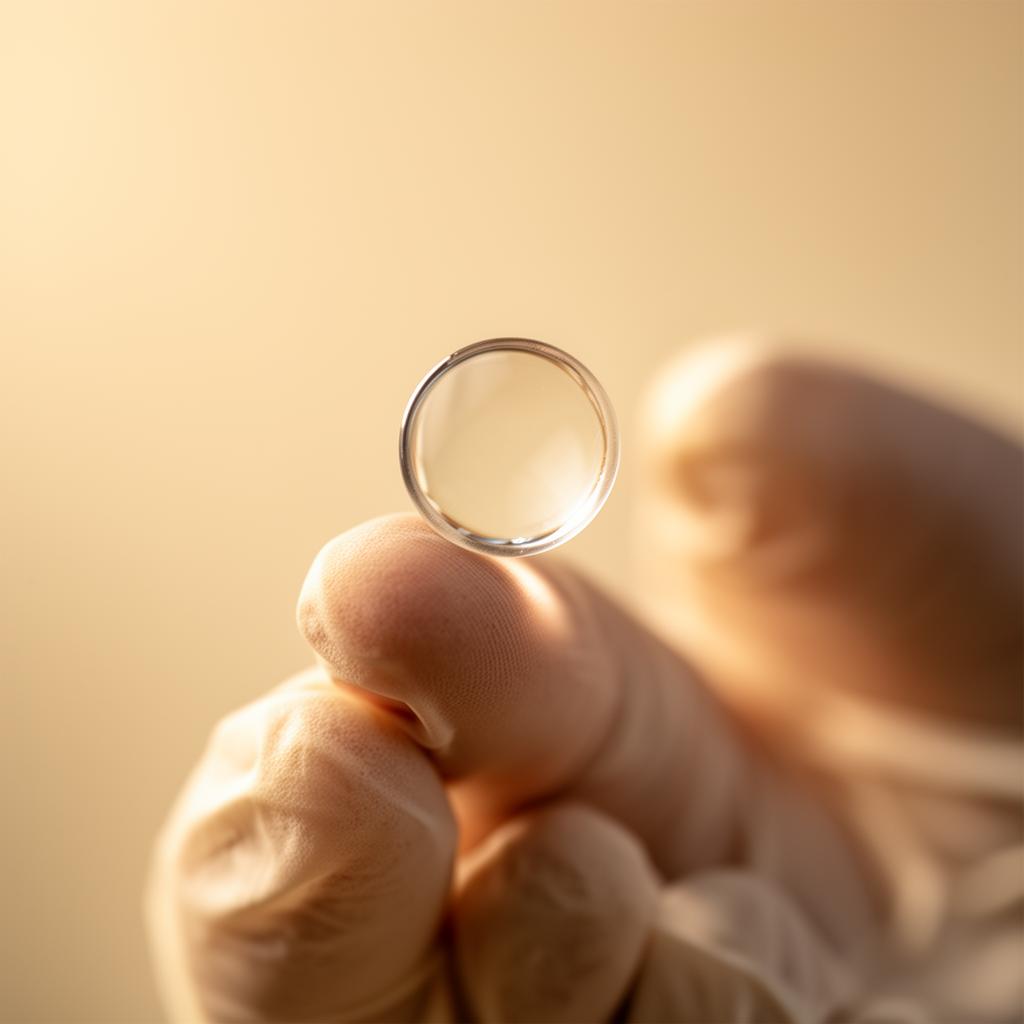 Olho saudável após cirurgia de catarata com lente intraocular